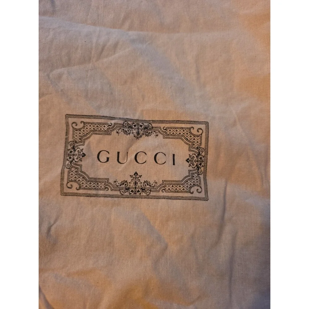 GUCCI cotton canvas shopper tote bag Dust Bag Reusable Bag logo on both sides!